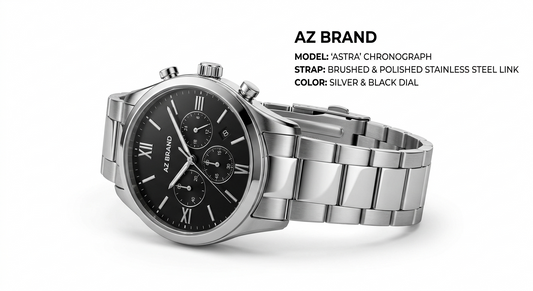 AZ Brand Astra Chronograph Stainless Steel Watch