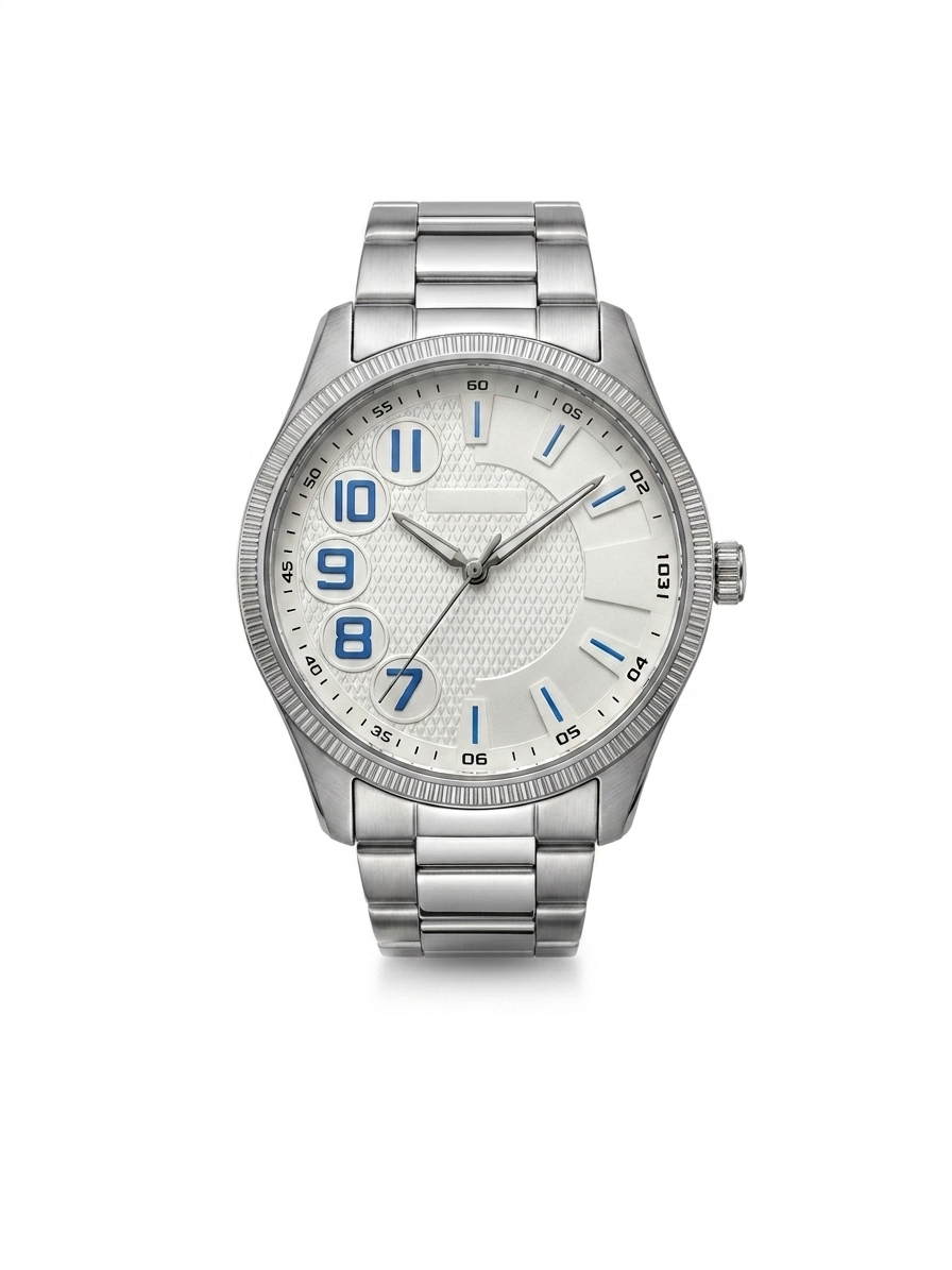 ChronoLux Silver Stainless Steel Watch