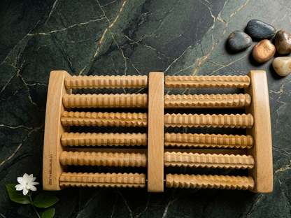 Wooden Foot Massager Roller for Relaxation & Pain Relief