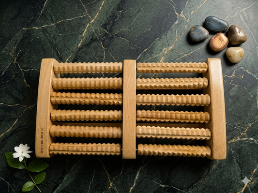 Wooden Foot Massager Roller for Relaxation & Pain Relief