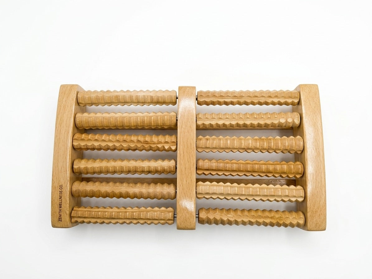 Wooden Foot Massager Roller for Relaxation & Pain Relief