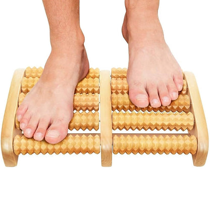 Wooden Foot Massager Roller for Relaxation & Pain Relief